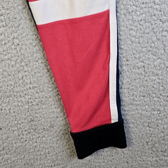Victoria Secret PINK Women Leggings M Blue Red Colorblock Stripe Yoga Drawstring - Picture 12 of 15